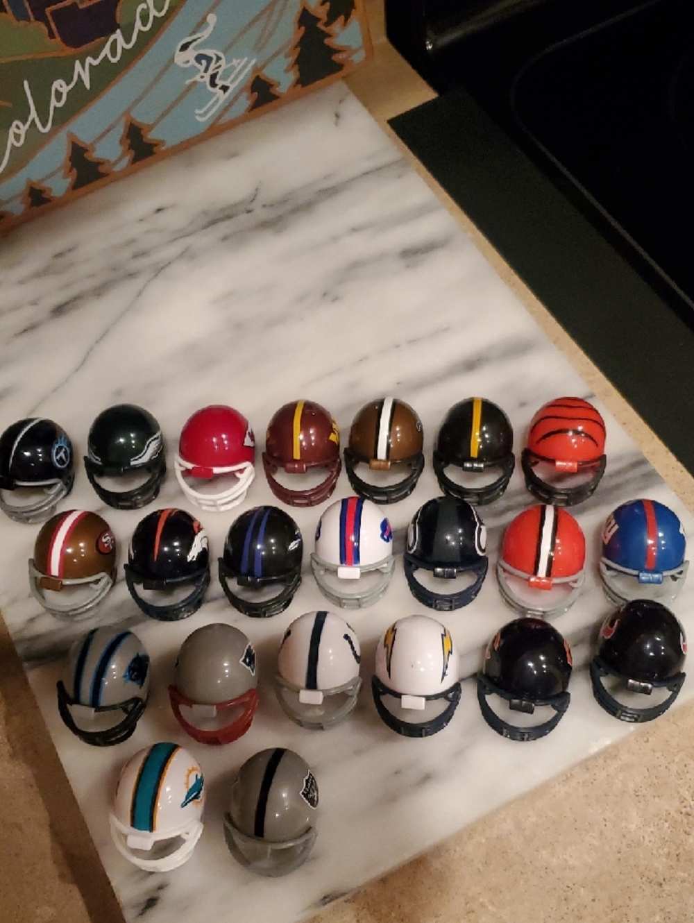 NFL Team Mini Riddell Football Helmet Set - Assorted Colors - Picture 3 of 3